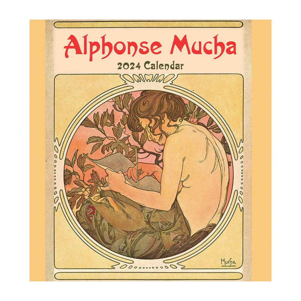 Pomegranate 2024 Wall Calendar Alphonse Mucha